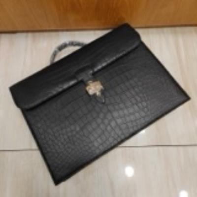 wholesale quality sac a depeches 38 matte crocodile noir phw